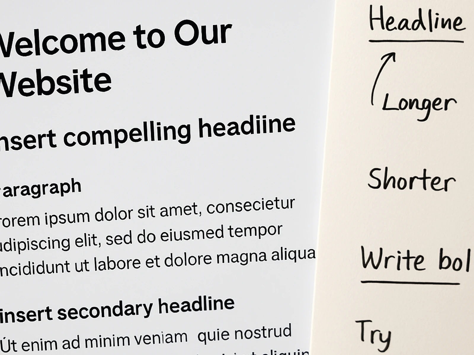 Website Copywriting detail